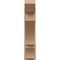 Ekena Millwork 7 1/2-in W x 26-in D x 34-in H Balboa Slat Rough Cedar Woodgrain TimberThane Outlooker, Primed Tan OUTUR075X26X34BOA24RCPR - alternate 4